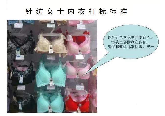 服装店内衣防盗扣打标